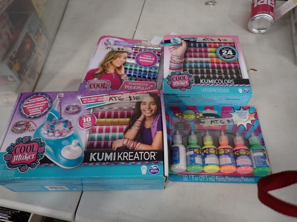 Kumi Colors Jewelry Making Kits, - Bracelets, necklaces, Scribbles Pop Neon Paint (1 of 12)