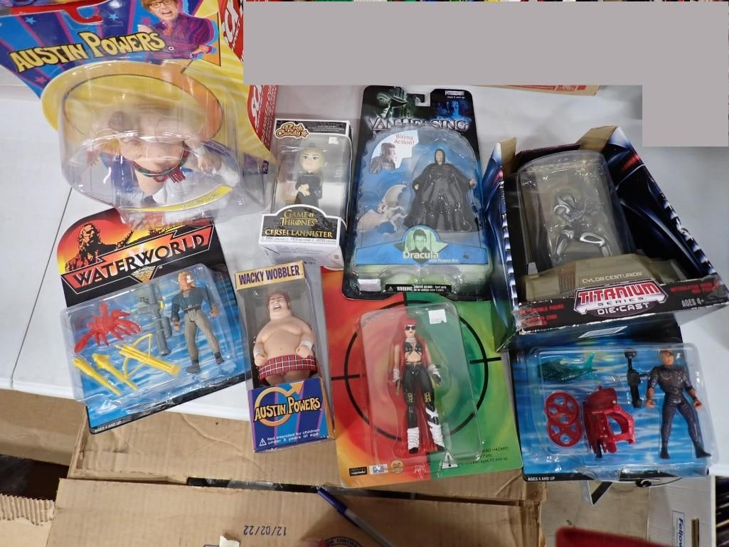 Toy / Action Figure Lot including Austin Powers, Van Helsing, Waterworld, Cylon Centurion Titanium S (1 of 16)