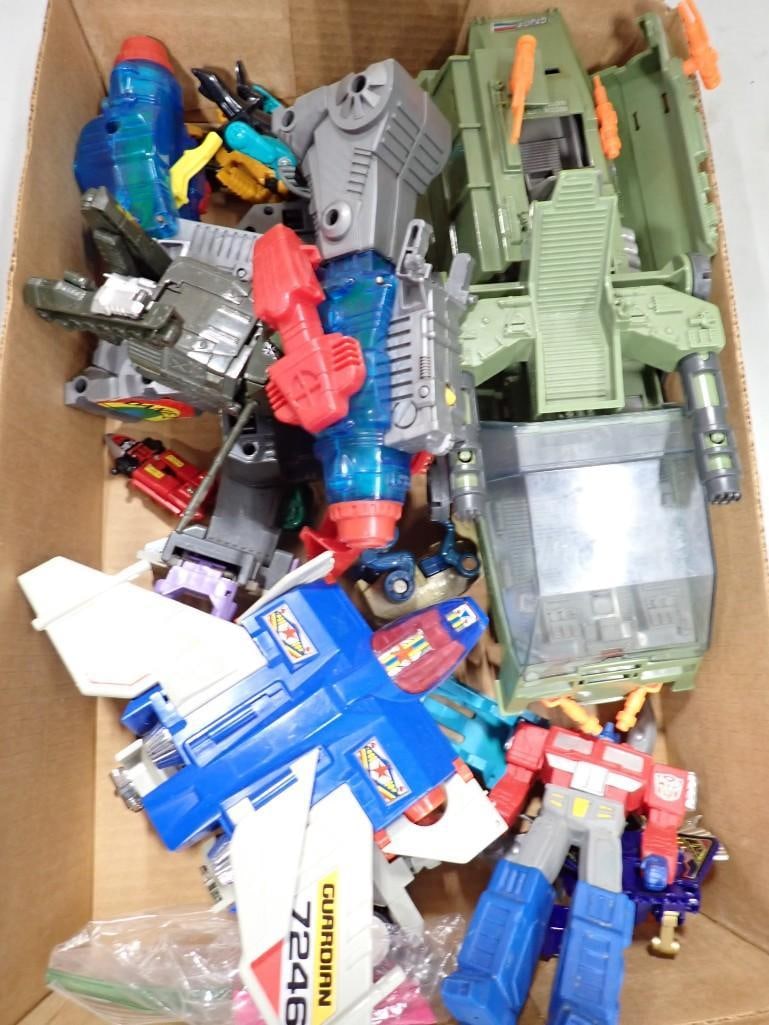 Lot of assorted Toys including GI Joe, Transformers, etc.  Optimus Prime, etc. (1 of 11)