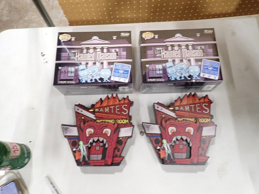 Funko Pops Haunted Mansion - 2 of them, Beetlejuice Dante's Inferno: Funko Pops Haunted Mansion - 2 of them, Beetlejuice Dante's Inferno