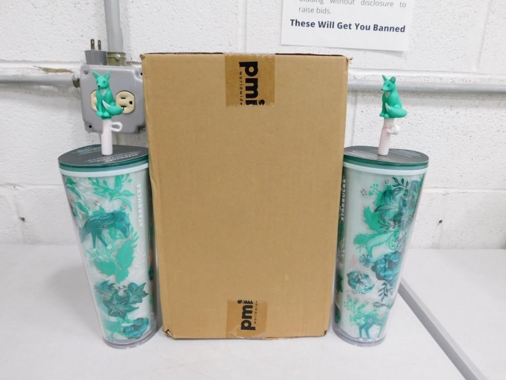 6 New Starbucks Tumblers or Drinking Glasses incl 4 Sealed in Box and 2 Loose (1 of 4)