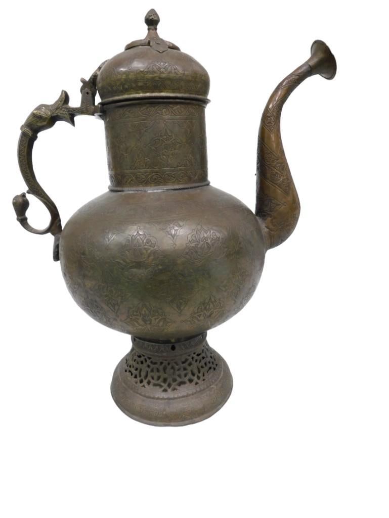 Antique Metal Coffee Pot or Ewer (1 of 6)