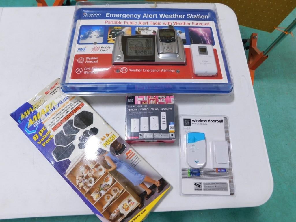 Emergency Alert Weather Station, Remote Controlled Wall Sockets, Wireless Doorbell, Etc (1 of 7)