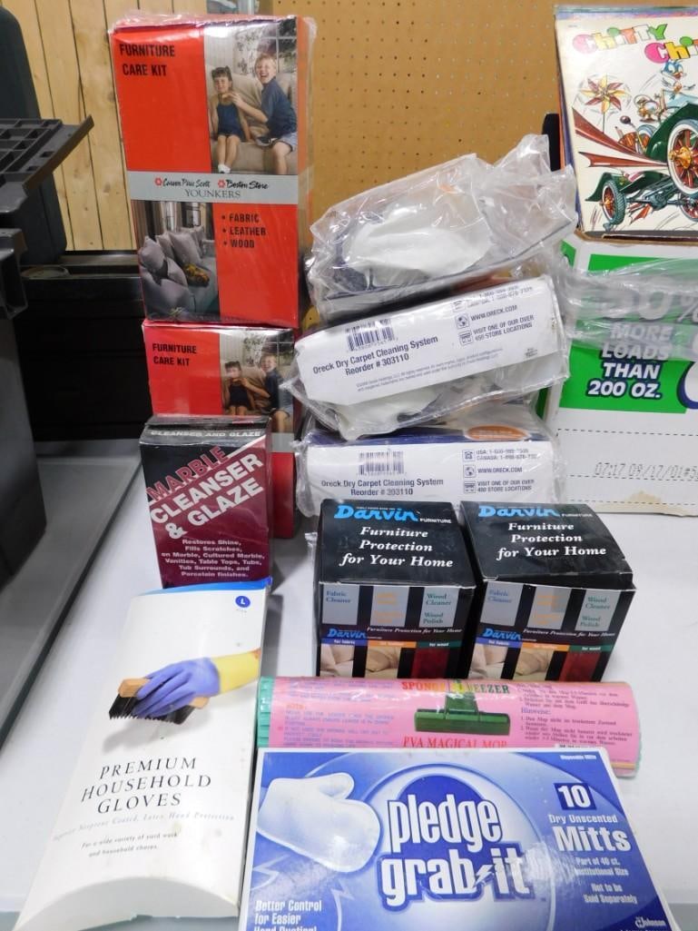 Cleaning and Household Items incl Pledge Grab Mitts, Furniture Protection, Marble Cleanser & Glaze, (1 of 5)