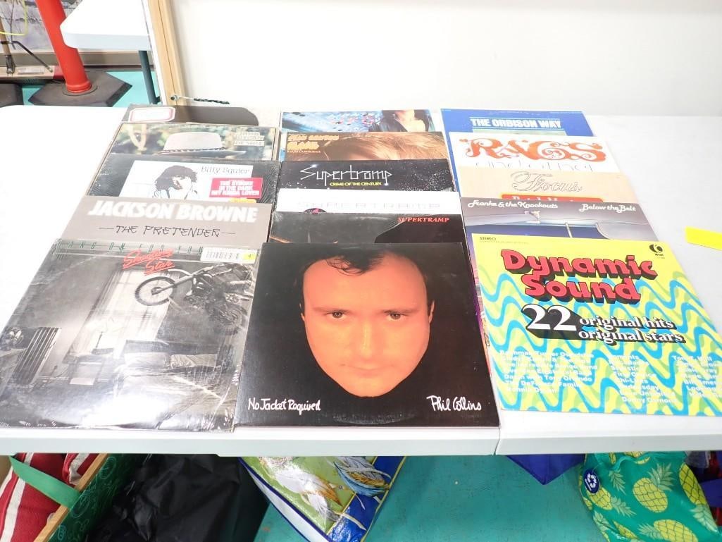 Vinyl Record Albums including Phil Collins, Frankie & the Knockouts, Supertramp, Roy Orbison, etc. (1 of 4)