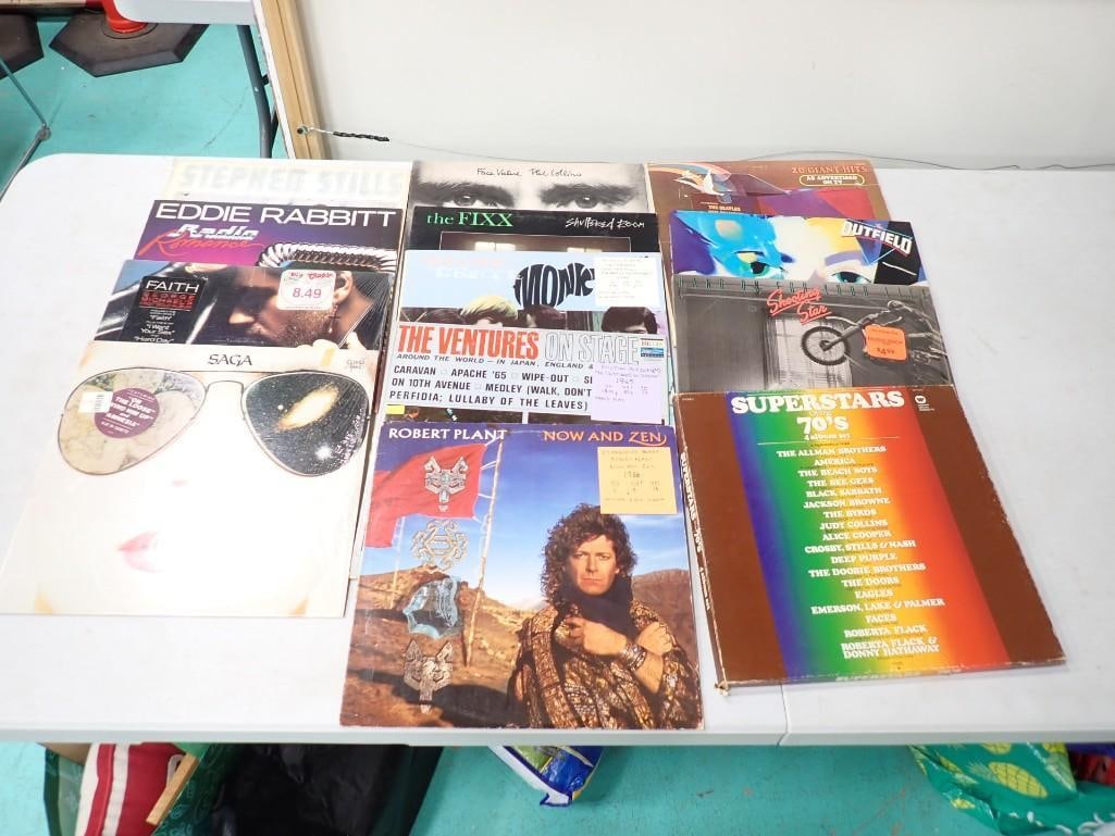 Vinyl Record Albums including Eddie Rabbitt, George Michael, The Fixx, Monkees, The Outfield, Shooti (1 of 4)