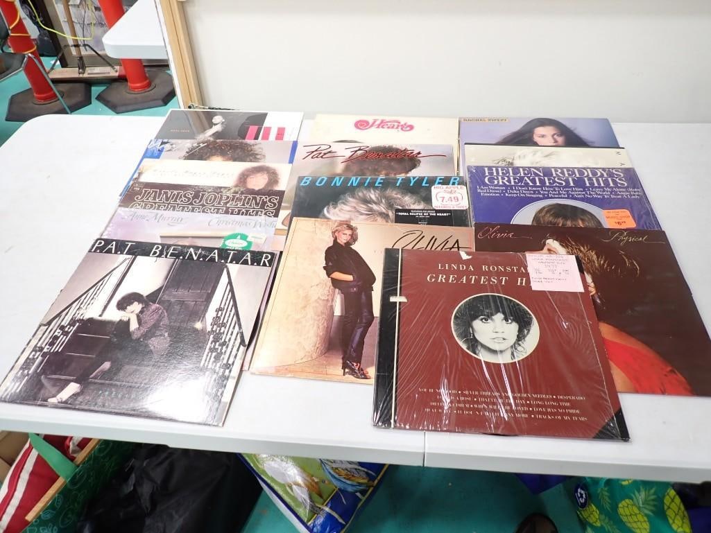 Vinyl Record Albums including Linda Ronstadt, Madonna, Heart, Whitney Houston, Janis Joplin, Anne Mu: Vinyl Record Albums including Linda Ronstadt, Madonna, Heart, Whitney Houston, Janis Joplin, Anne Murray, Olivia Newton-John, Pat Benatar, Helen Reddy, Bonnie Tyler, etc.