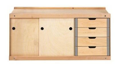 New in Damaged Box Sjobergs Storage Cabinet: Beige, Birch Wood (1 of 7)