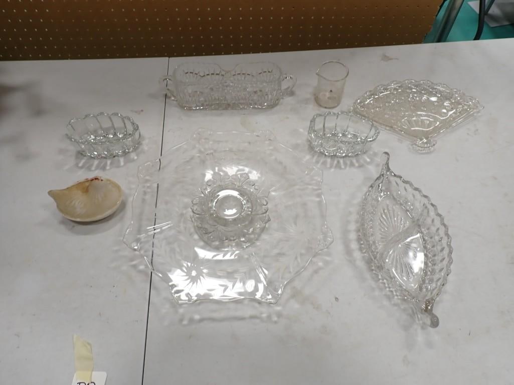 Lot of assorted glass / depression glass / etc. (1 of 11)