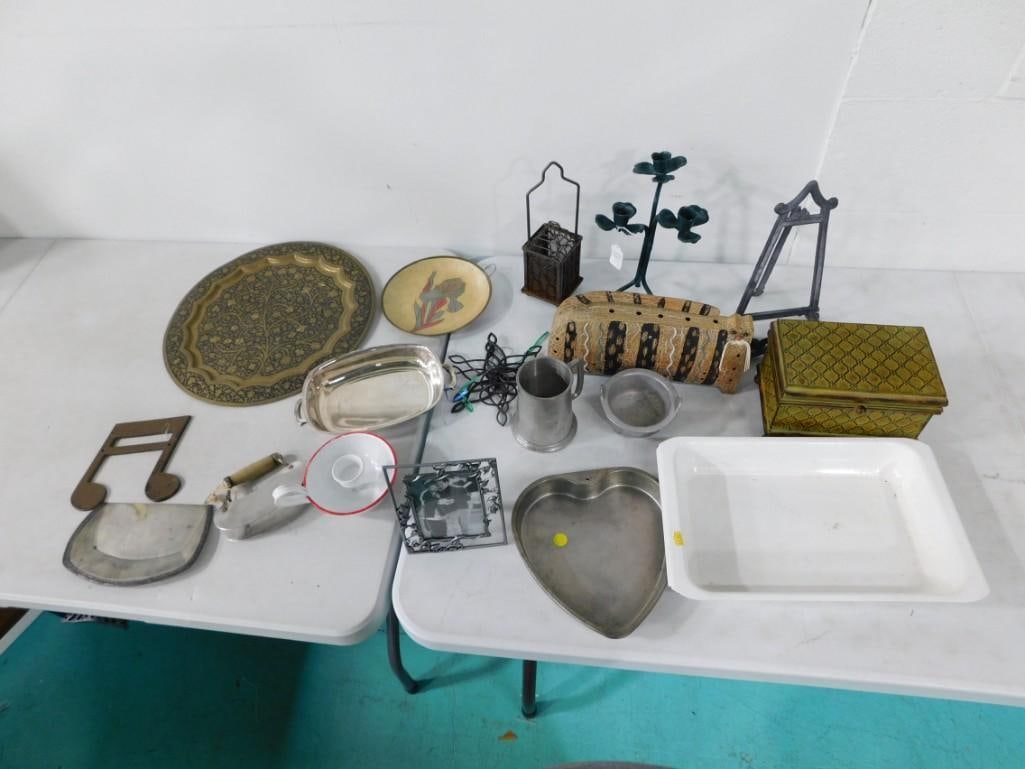 Misc. Lot including Dishes, Home Decor, Heart, Music  Note, Trinket box, etc. (1 of 5)