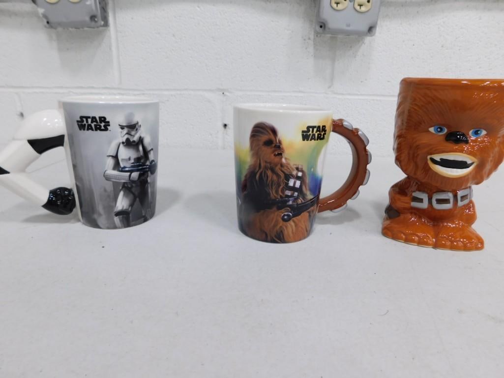 Star Wars Mugs including Storm Trooper and 2 Chewbacca (1 of 14)