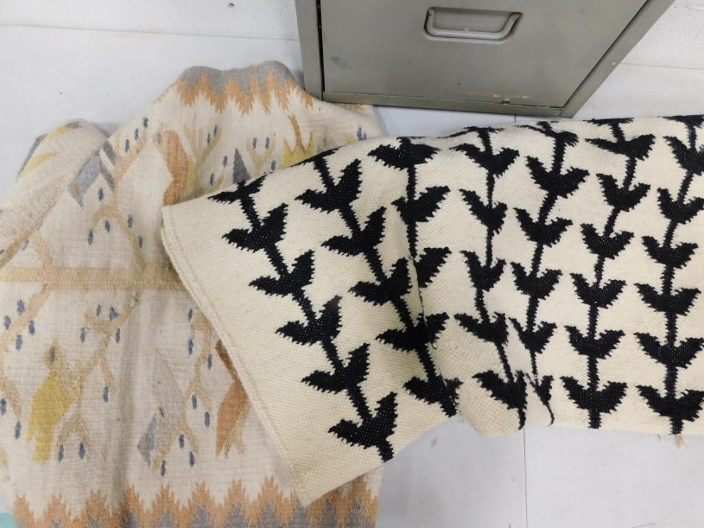 Southwestern Style Afghan / Throw Rug and Wool Rug (1 of 5)