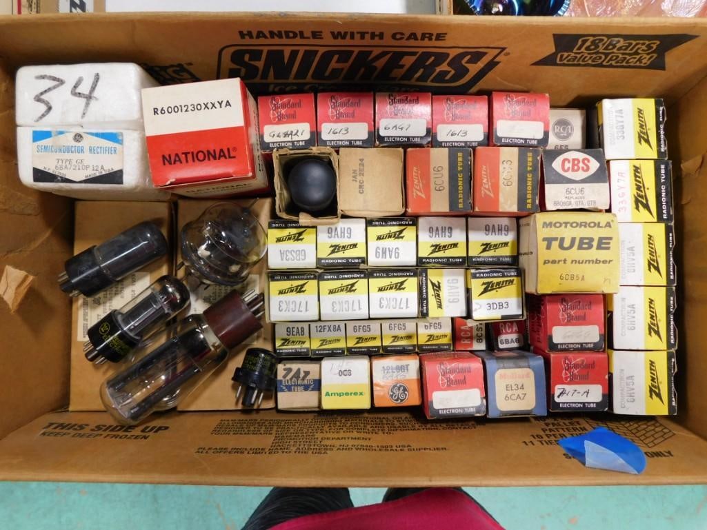 Lot of assorted Vacuum tubes mostly with boxes (1 of 6)