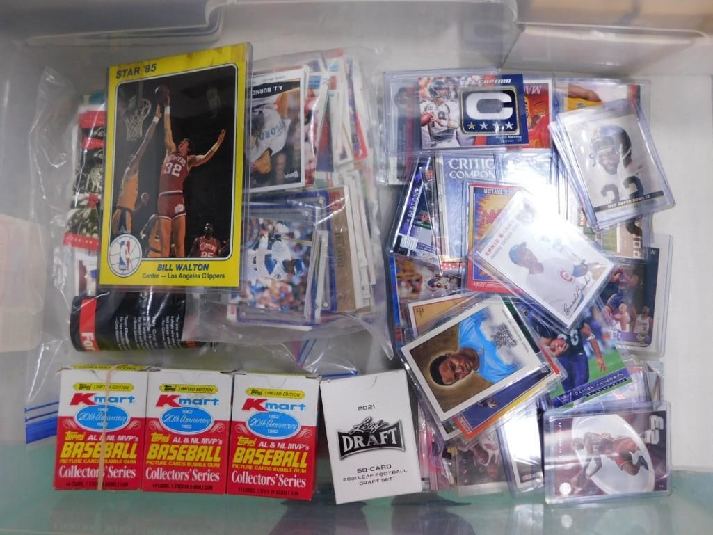 Large Lot of assorted Sports cards, Basketball, Baseball, Football, Topps Kmart 1982, etc. (1 of 8)