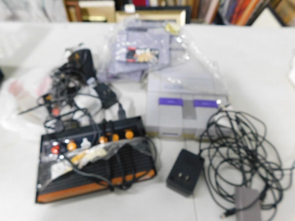 Video Game Lot including Super Nintendo System with games, Atari Flashback System (1 of 9)