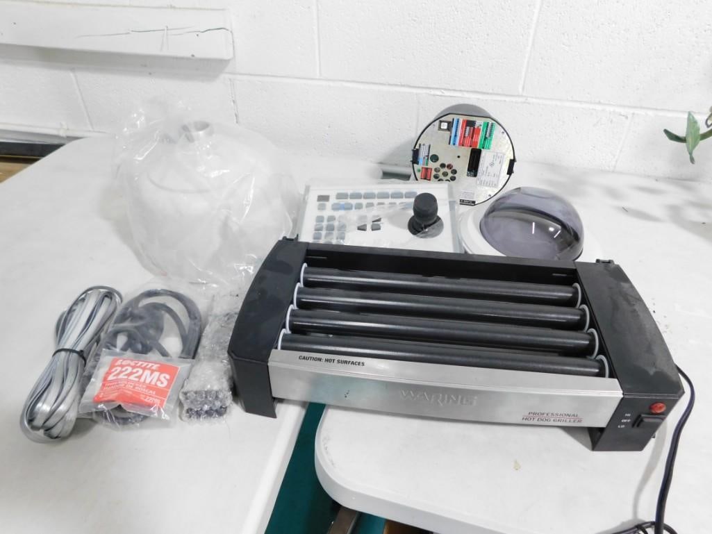 Waring Roller Dog Hot Dog Griller, Pelco DD5AM Dome CCTV and Pelco KBD4000 Multiplexer: Waring Roller Dog Hot Dog Griller, Pelco DD5AM Dome CCTV and Pelco KBD4000 Multiplexer