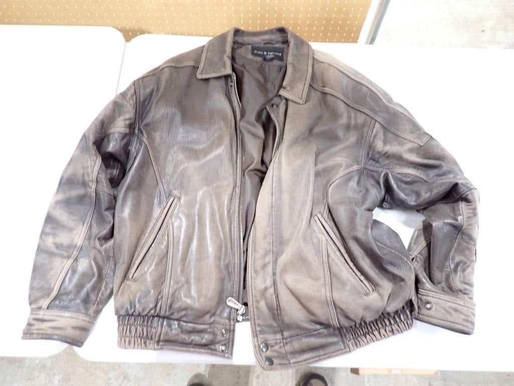 Croft & Barrows Leather Jacket Size L (1 of 3)
