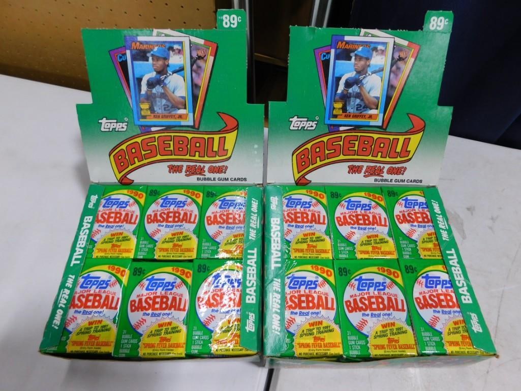 2 Boxes of Sealed Packs of Topps Baseball Cards (1 of 4)