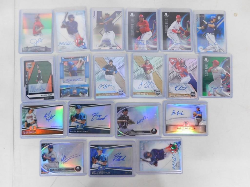 Lot of 19 Autograph Baseball Cards (1 of 5)
