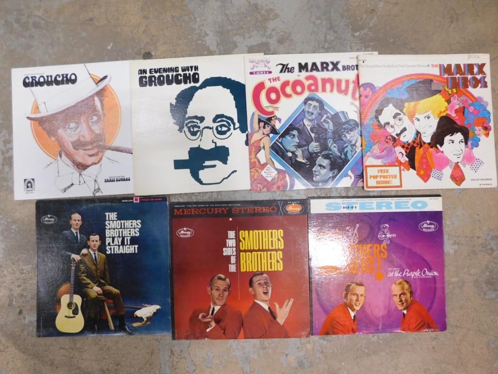 Lot of Groucho Marx, The Smothers Brothers, and The Marx Bros Vinyl Records 33 RPM LPs: Lot of Groucho Marx, The Smothers Brothers, and The Marx Bros Vinyl Records 33 RPM LPs
