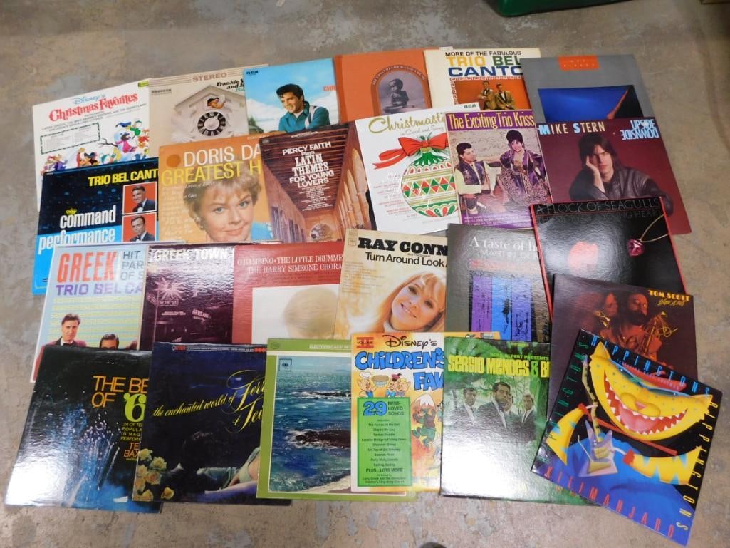 Approx 25 Vinyl Records 33RPM LPs incl Flock of Seagulls, Rippingtons, Mike Stern, Doris Day, Tom Sc (1 of 4)
