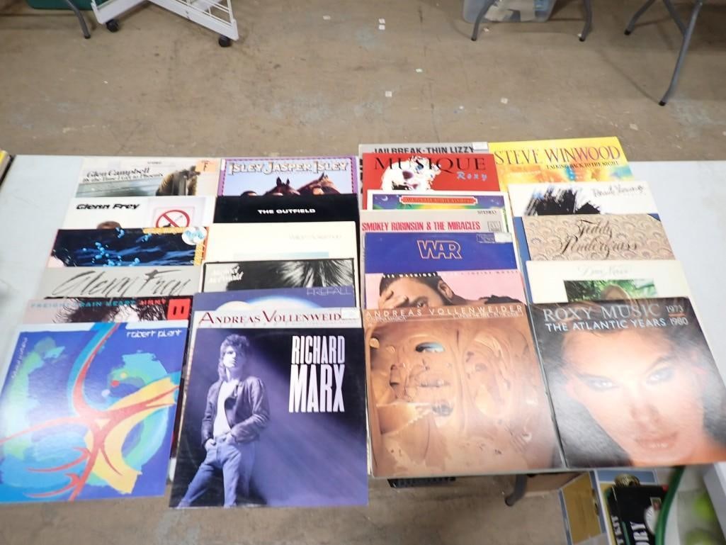 Approx 25 Vinyl Records incl Richard Marx, Roxy Music, Glenn Frey, The Outfield, (1 of 12)