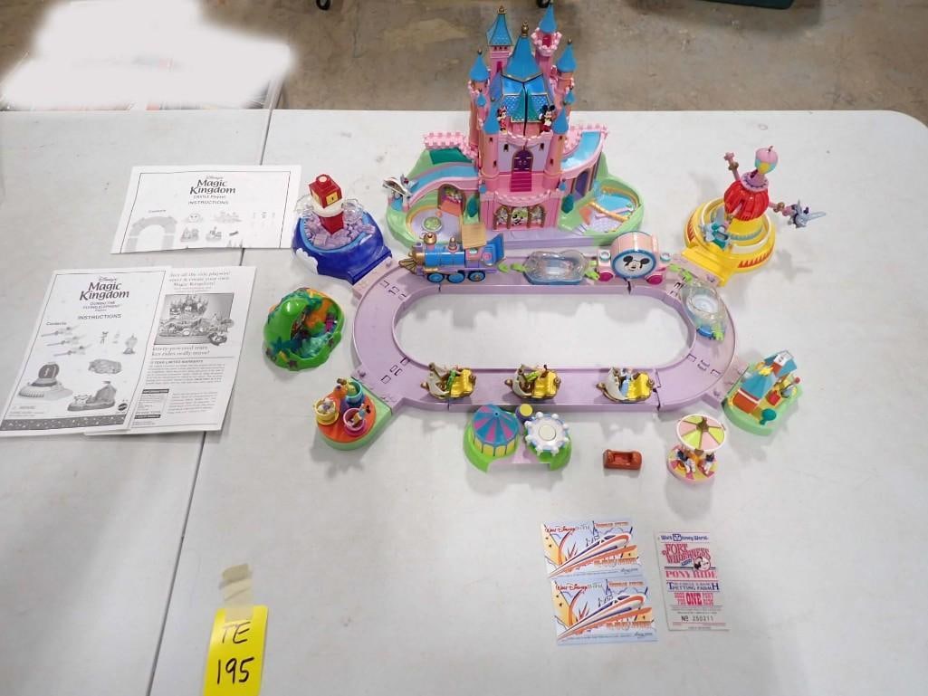 Disney Magic Kingdom Playset, Vintage Walt Disney World Tickets, Etc (1 of 13)