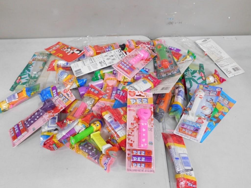 Lot of Pez Dispensers Most New in Package: Lot of Pez Dispensers Most New in Package
