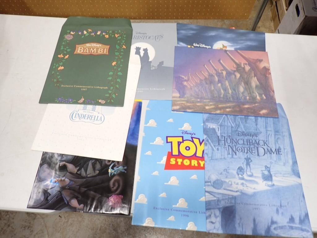 Lot of 8 Assorted Walt Disney Lithographs (1 of 5)