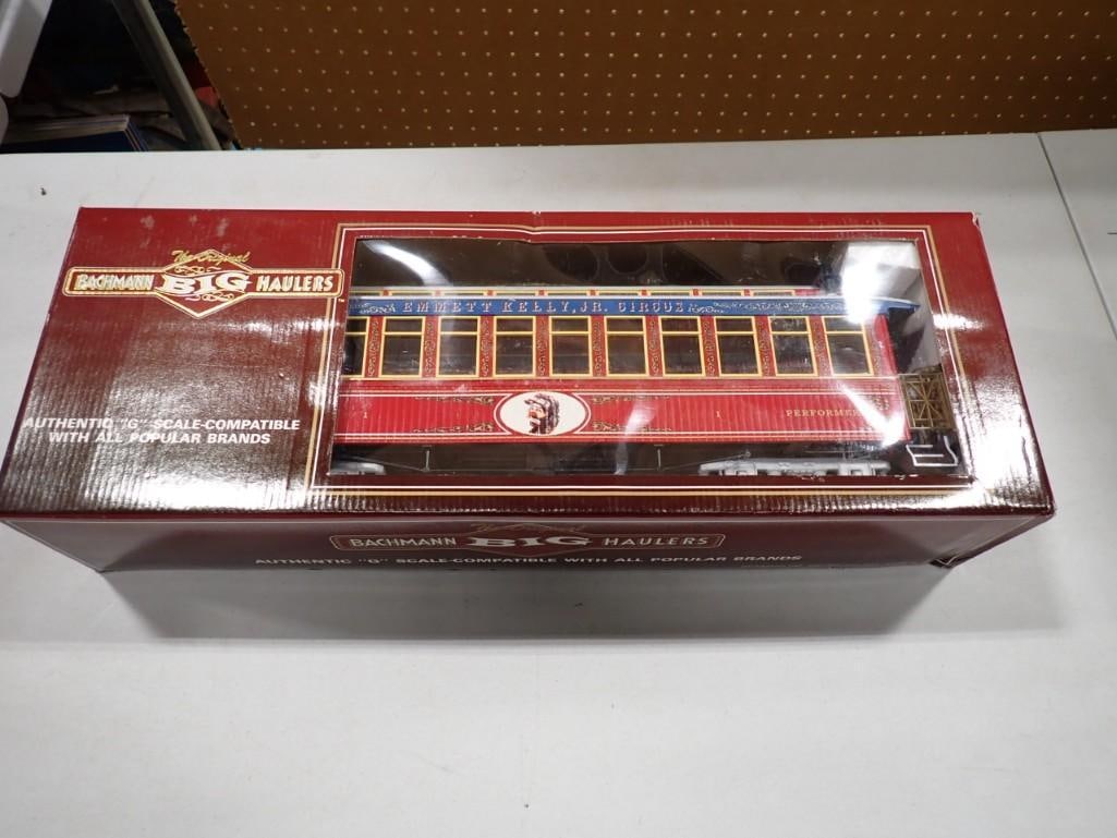 Bachmann Big Haulers Emmett Kelly Jr. Circus Train Car G- Scale new in Box: Bachmann Big Haulers Emmett Kelly Jr. Circus Train Car G- Scale new in Box
