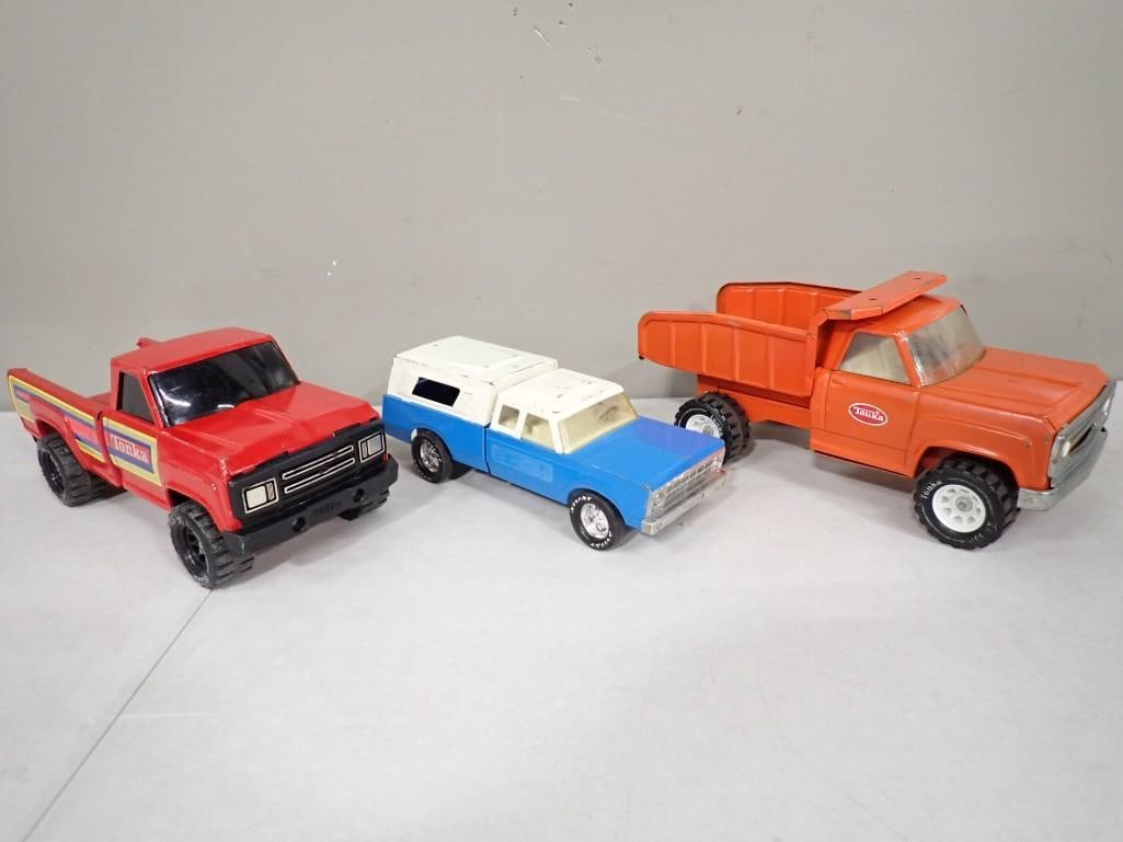 3 Pressed Steel Trucks including Tonka (1 of 9)