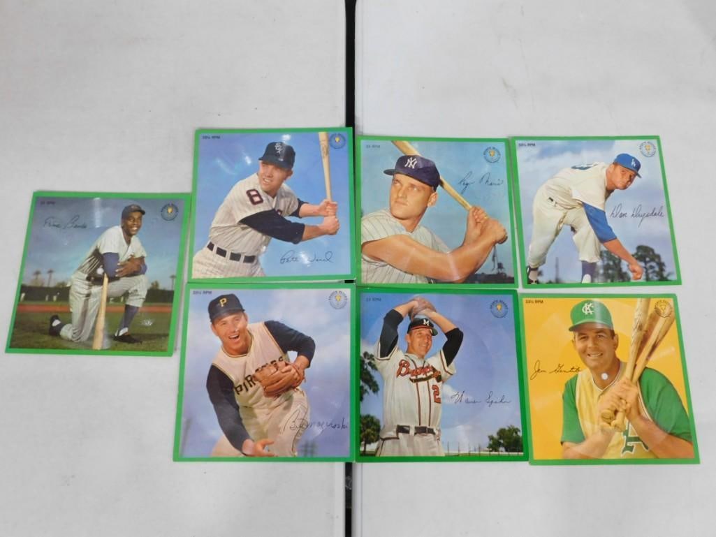 1960's Aurovision Baseball 33 1/3 Records including Ernie Banks, Roger Maris, Don Drysdale, etc.: 1960's Aurovision Baseball 33 1/3 Records including Ernie Banks, Roger Maris, Don Drysdale, etc.