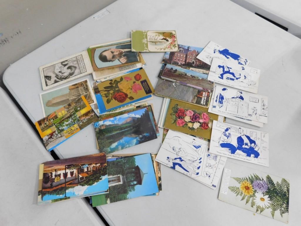 Vintage Ephemera Lot including Old Postcards, greeting cards, etc. (1 of 9)