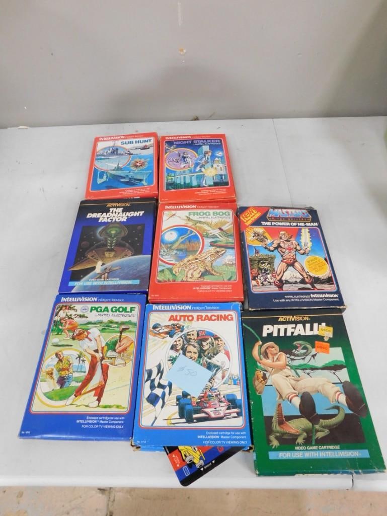Lot of Activision and Intellivision Video Games incl Pitfall, Master of the Universe The Power of He (1 of 4)