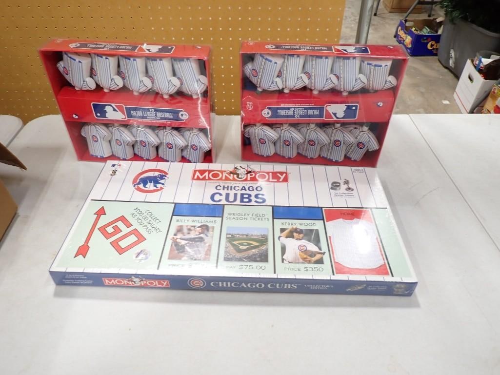 Chicago Cubs Lot incl Sealed Monopoly and 2 Packs of String Lights (1 of 4)