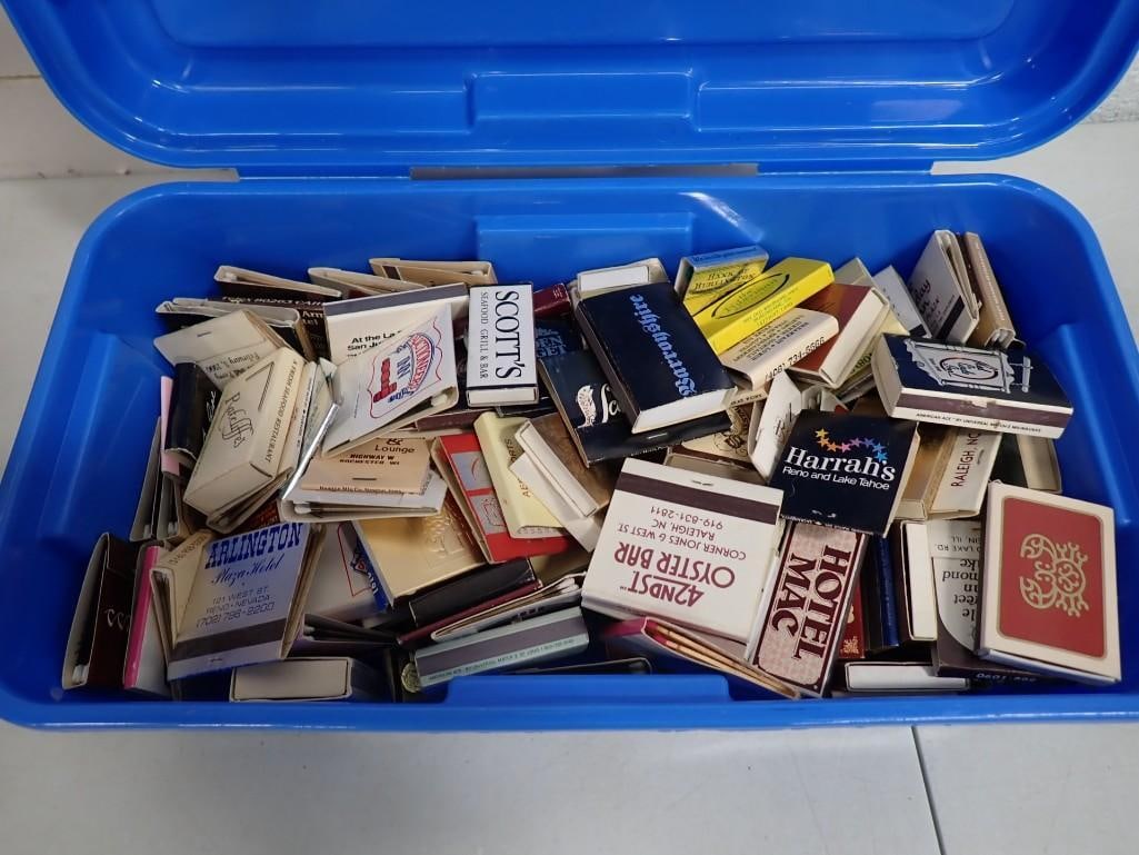 Lot of Vintage Advertising Matchbook Covers: Large Lot of Vintage Advertising Matchbook Covers