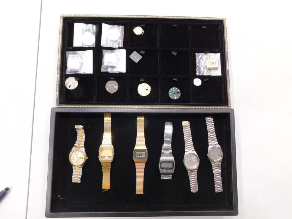 Lot of assorted Vintage Watches and Watch parts including Vintage Digital (1 of 10)