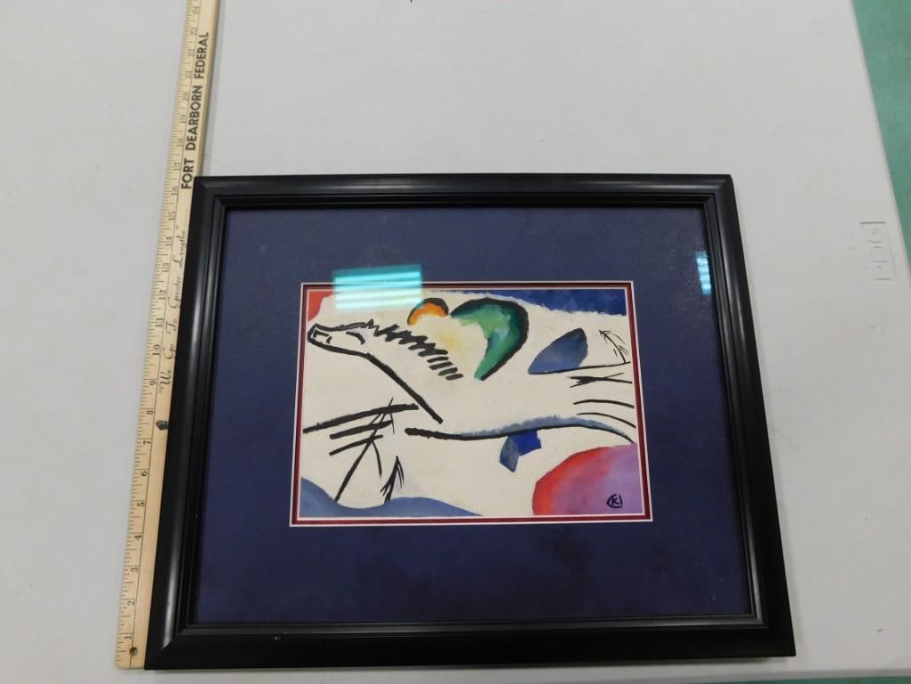 Framed Print in the style of Wassily Kandinsky (1 of 4)