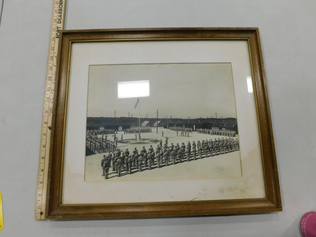 Framed Vintage US Military Group Photo Circa 1940's (1 of 6)