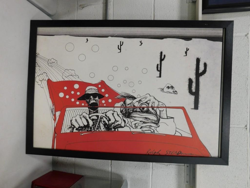 Ralph Steadman Fear and Loathing In Las Vegas Framed Print - 34x25" (1 of 6)