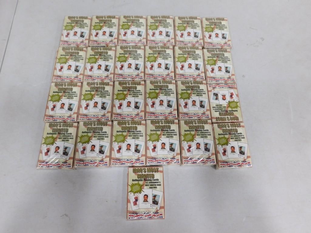 25 Sealed Packs of Iraq's Most Wanted Playing Cards Freedom USA Brand (1 of 3)