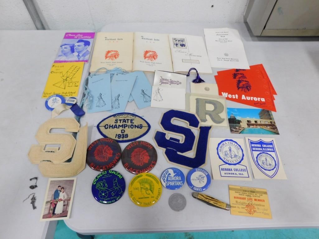 Vtg 1960s Prom, High School, College Patches, Booklets, Ephemera Lot (1 of 7)