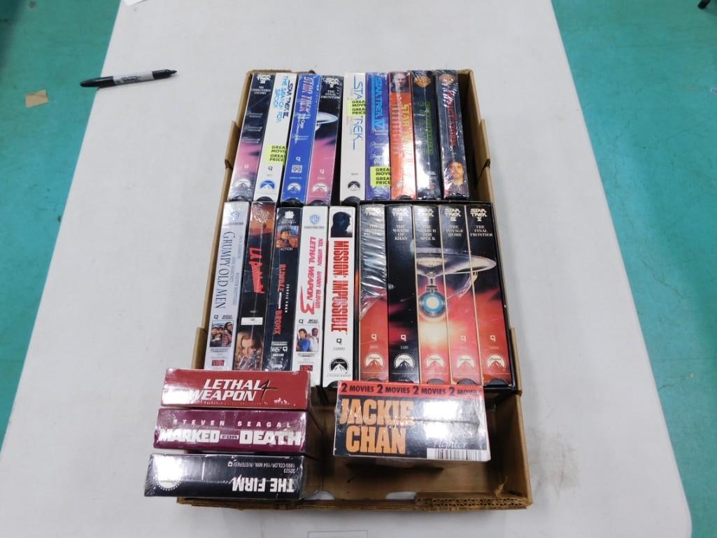 VHS Movies All Factory Sealed Except The Star Trek Box Set (1 of 5)