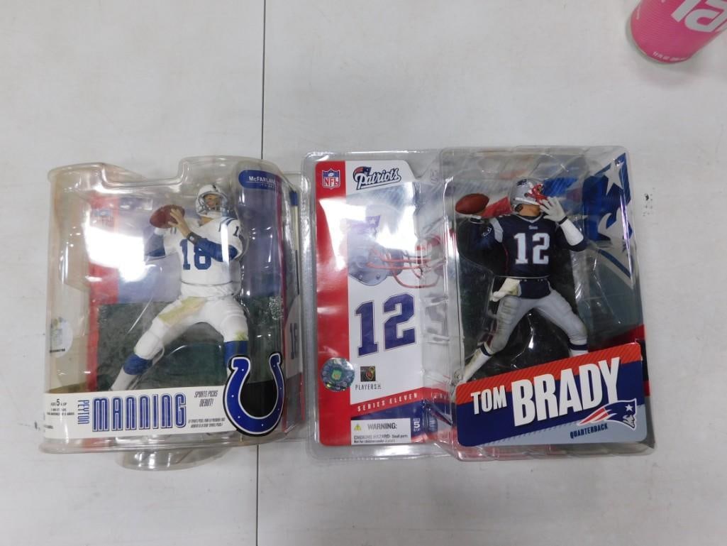 McFarlane NFL Football Action Figures incl Peyton manning and Tom Brady New in Package (1 of 4)