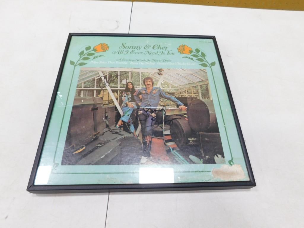 Framed Vinyl Record Album Signed Sonny & Cher No COA (1 of 4)