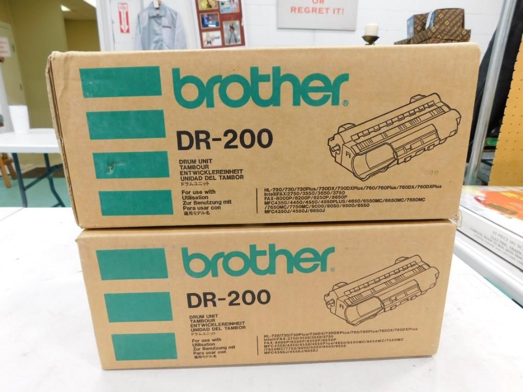 2 Brother DR-200 Printer Drum Units New in Box (1 of 3)