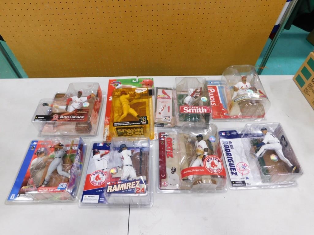 8 Baseball Figures in Original Package incl Bob Gibson, Ozzie Smith, Manny Ramirez, David Ortiz, (1 of 6)
