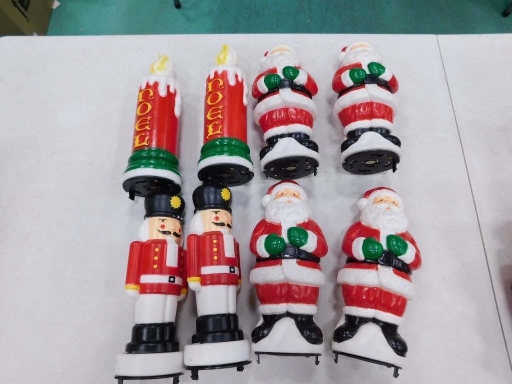 8 Vintage Empire Blow Mold Christmas Decorations Smaller Size (1 of 7)