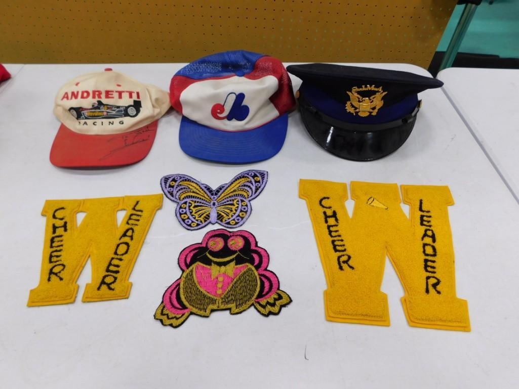 Lot of Hats, Patches, Letter Jacket Letters, Cap (1 of 5)