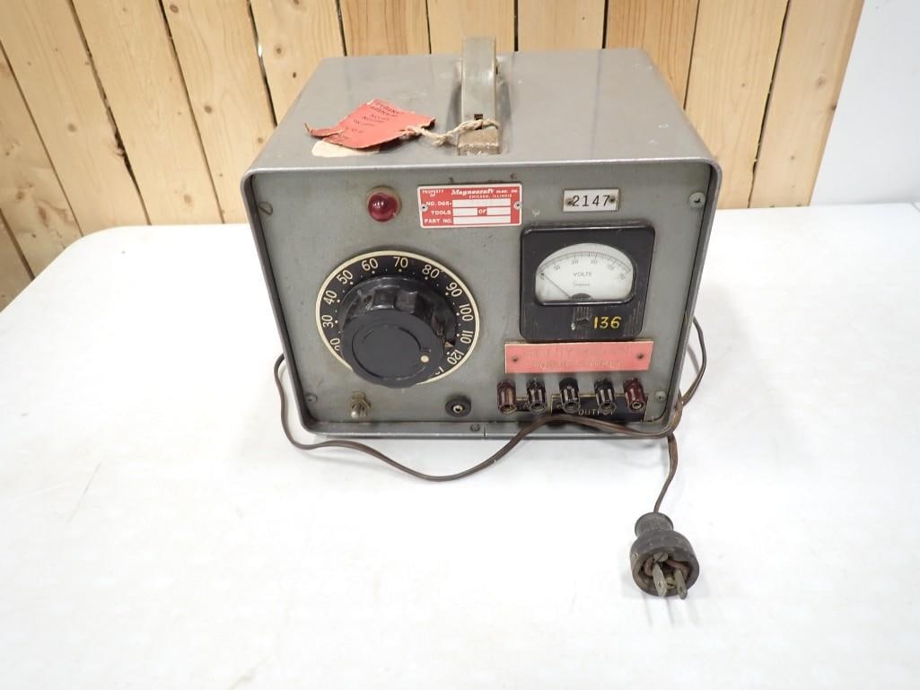 Vintage Magnecraft Quality Control Power Supply Meter of sorts - untested (1 of 11)